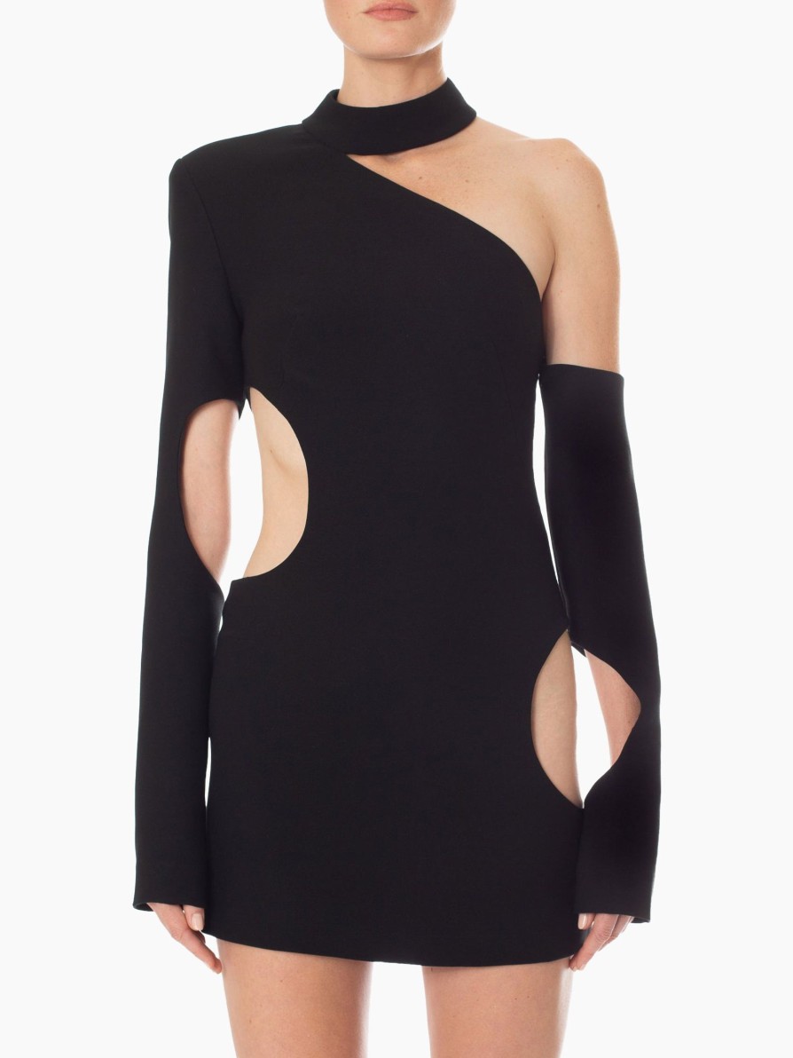 Dresses MONOT | Monot One Shoulder Circle Cut Out Mini Dress