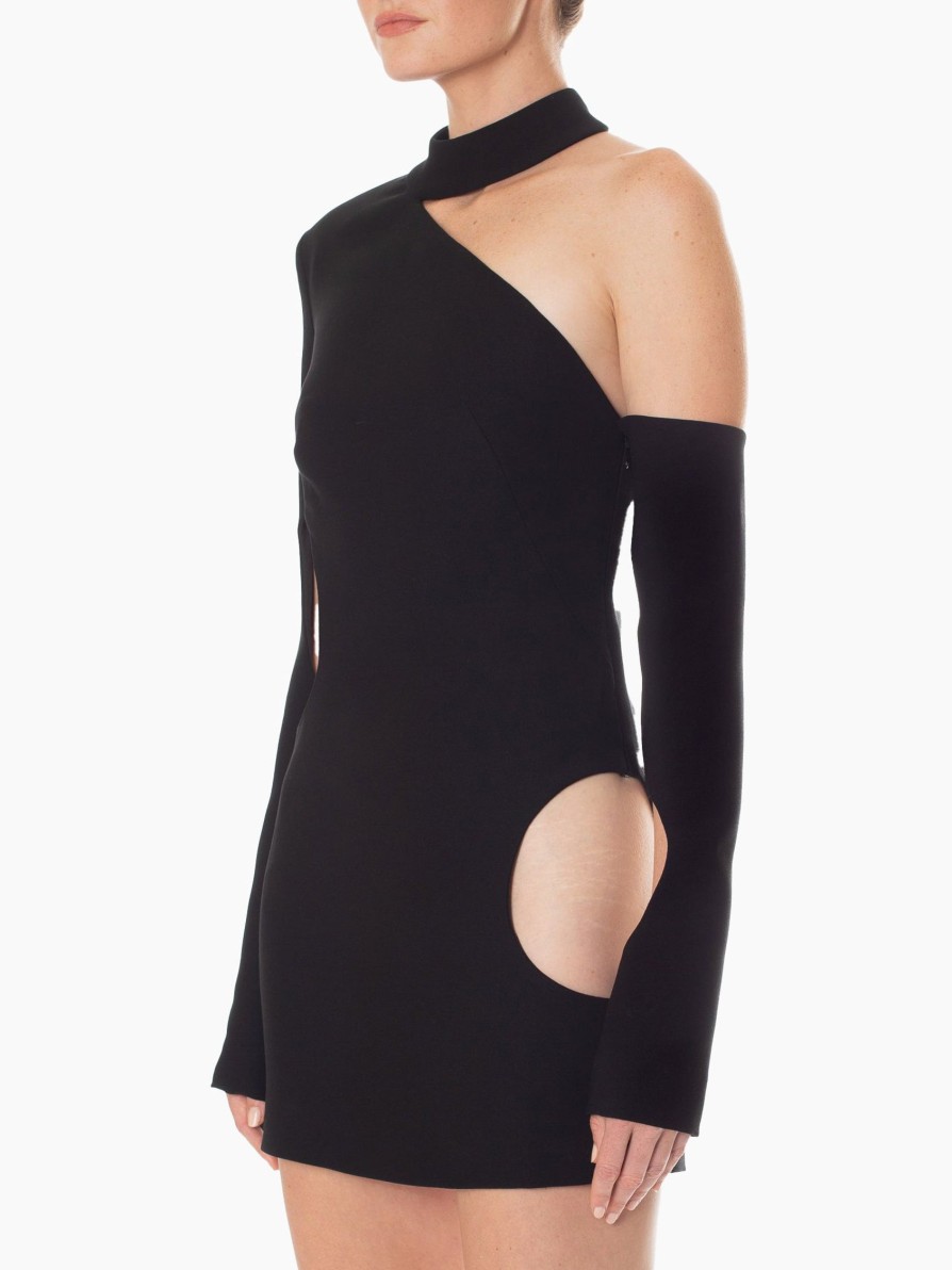 Dresses MONOT | Monot One Shoulder Circle Cut Out Mini Dress