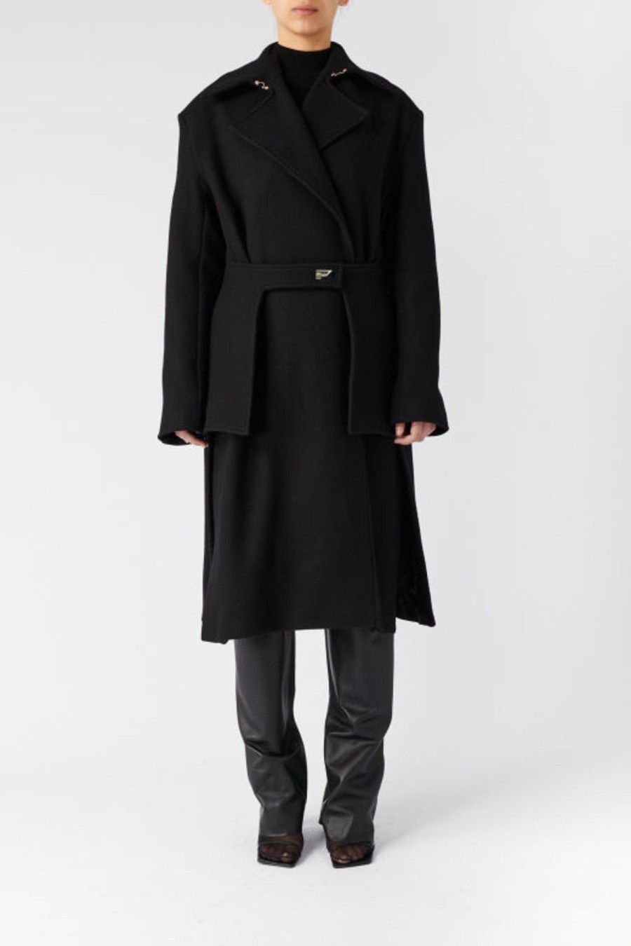 Blazers & Jackets BOYAROVSKAYA | Boyarovskaya Belted Wool Coat