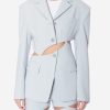 Blazers & Jackets STUDIO J KOO | Studio J Koo Cut-Out Detailed Jacket