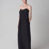 Dresses CO | Co Tucked Strapless Bustier Dress Black