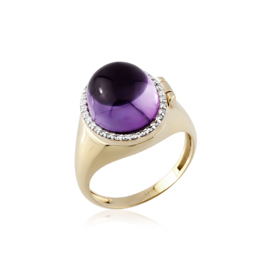 Fine Jewelry MELIE | Melie Amethyst Locket Ring