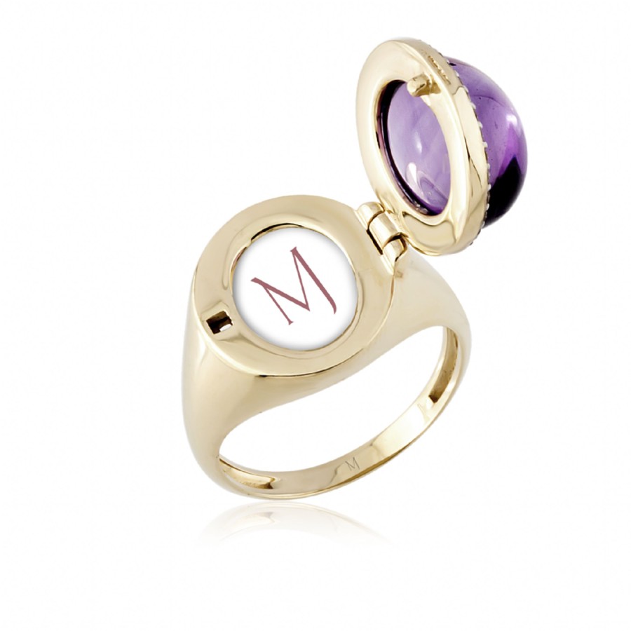 Fine Jewelry MELIE | Melie Amethyst Locket Ring