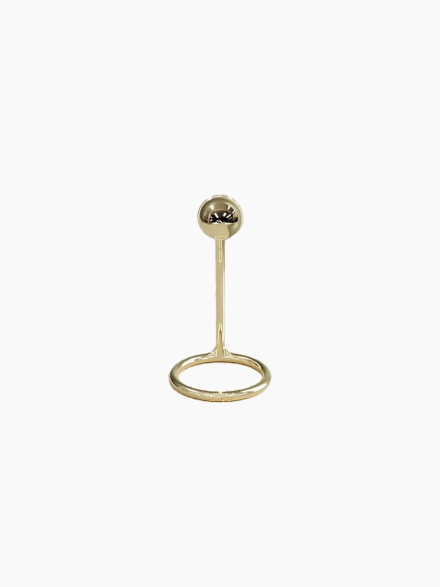 Costume Jewelry MAM | Mam 18K Gold Stone Midi Ring