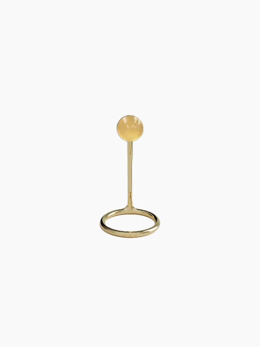 Costume Jewelry MAM | Mam 18K Gold Aventurine Midi Ring