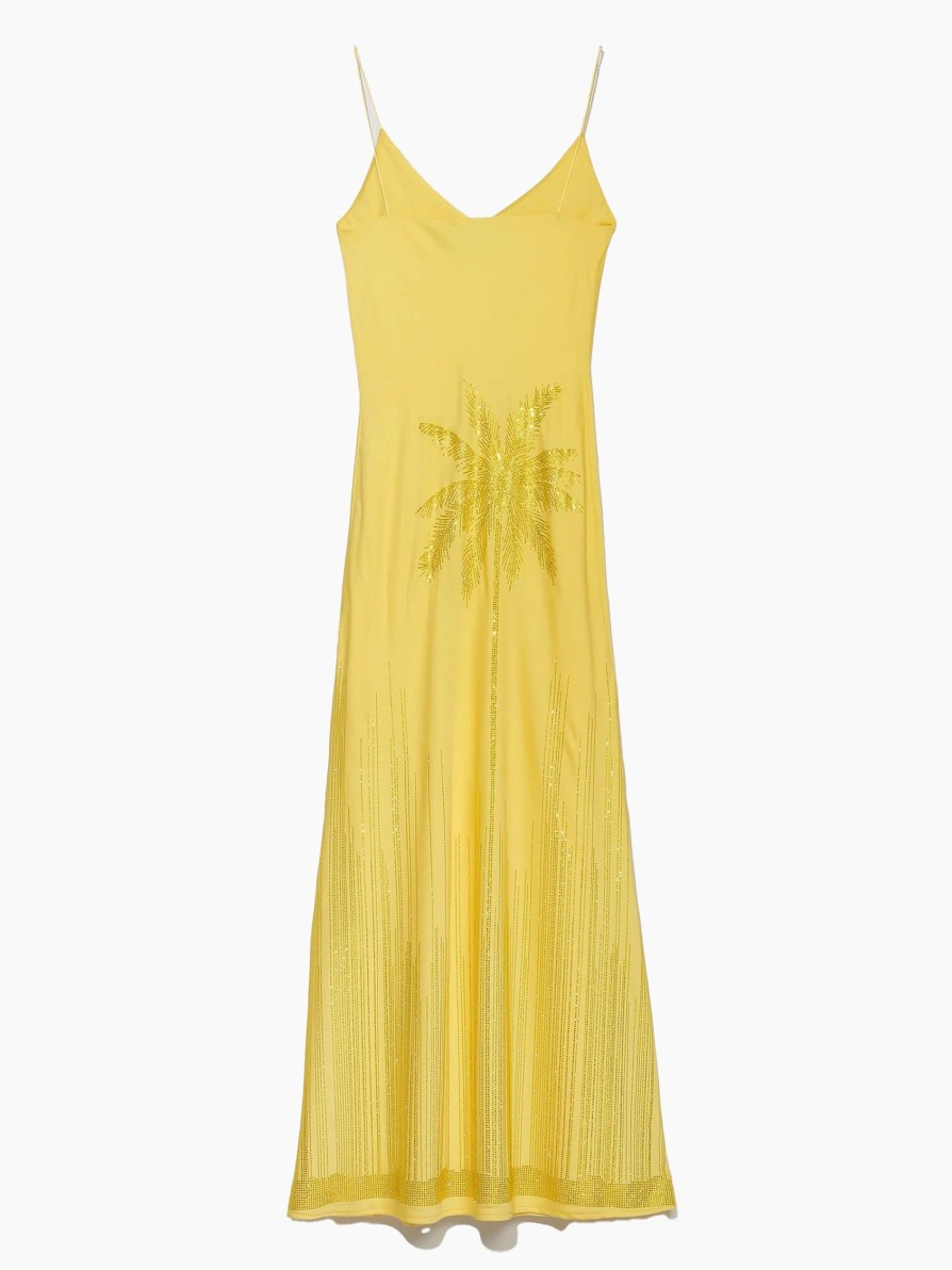 Dresses FILLES A PAPA | Filles A Papa Sunset Yellow Crystal Long Dress