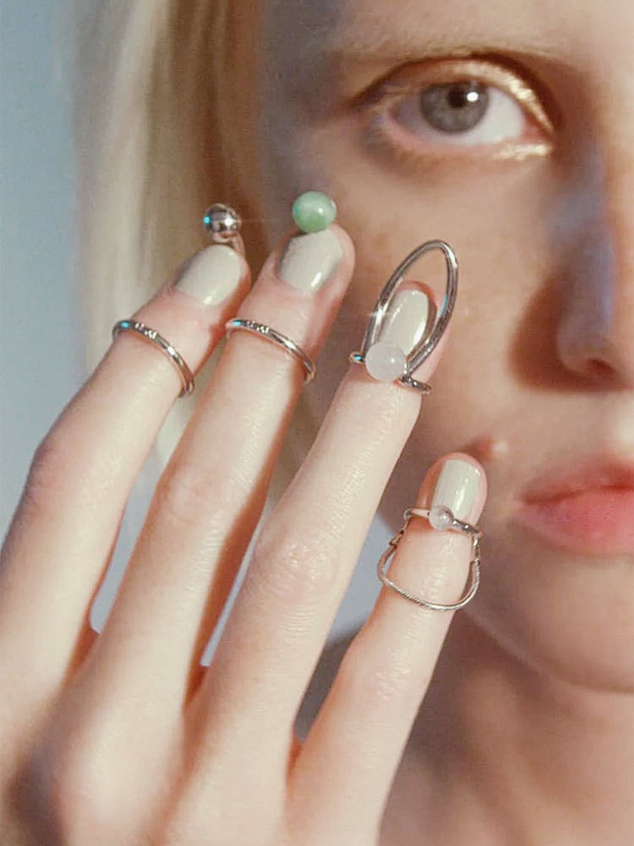 Costume Jewelry MAM | Mam Set Of 4 Nail Rings