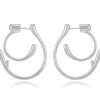 Costume Jewelry HERADI | Heradi Wave 047 Earrings Silver