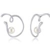 Costume Jewelry HERADI | Heradi Wave 002 Earrings Silver