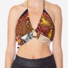 Tops 1/OFF PARIS | 1/Off Paris Designer Scarf Keyhole Halter Top