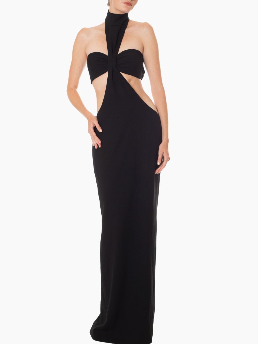 Dresses MONOT | Monot Turtleneck Bandeau Maxi Dress