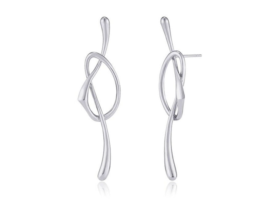 Costume Jewelry HERADI | Heradi Wave 010 Earrings Silver