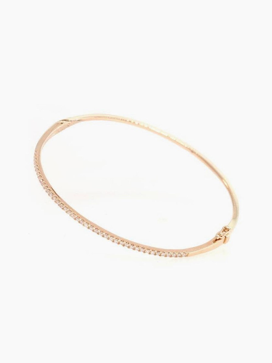 Fine Jewelry ANEV | Anev 14K Pave Diamond Bracelet Rose Gold