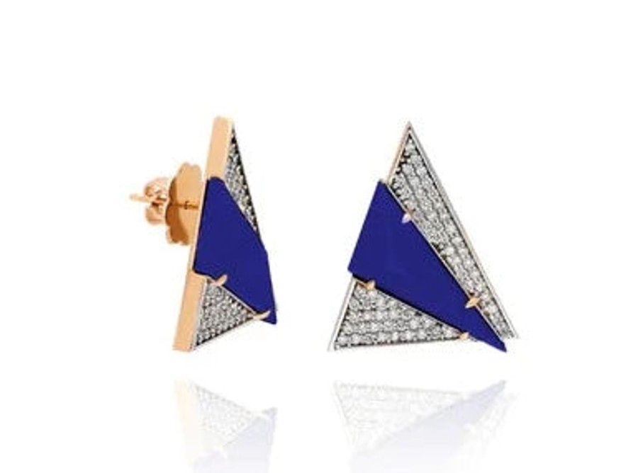 Fine Jewelry TERZIHAN | Terzihan Neutra Aztec Earrings Lapis Lazuli