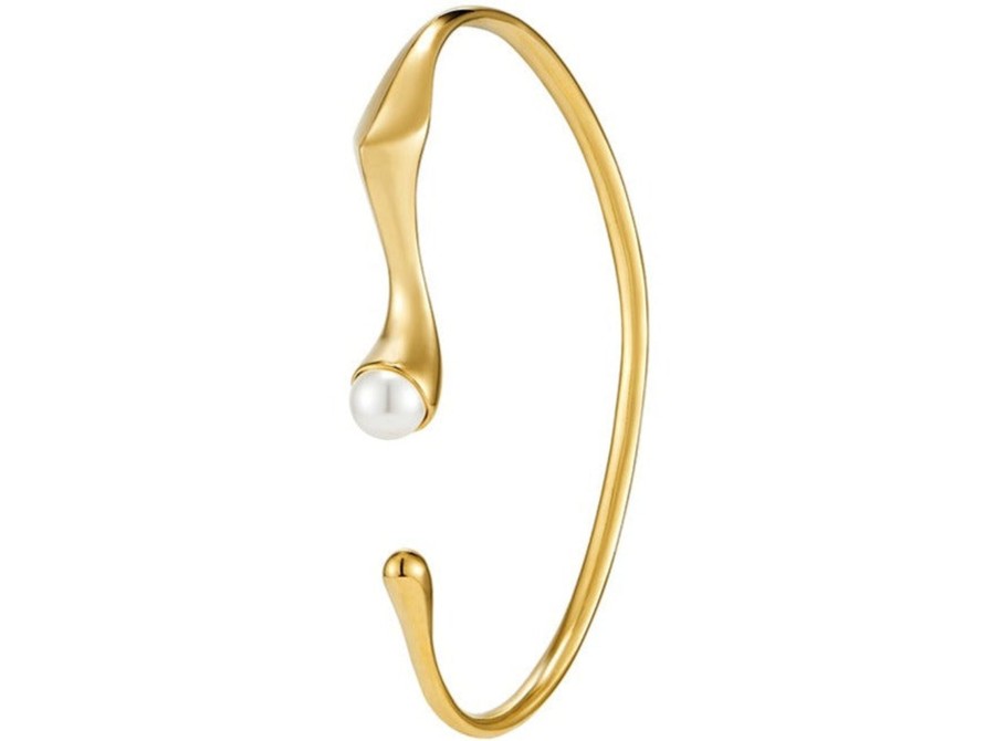 Costume Jewelry HERADI | Heradi Wave 053 Ear Cuff Gold