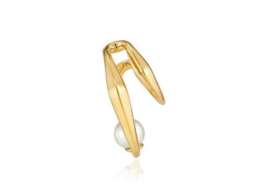 Costume Jewelry HERADI | Heradi Wave 052 Ear Cuff Gold