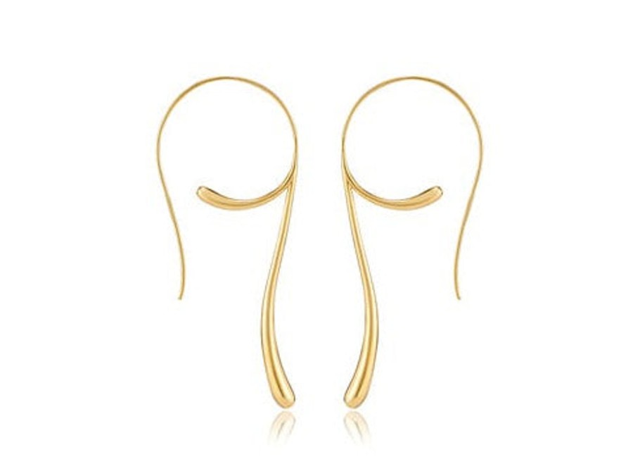 Costume Jewelry HERADI | Heradi Wave 031 Earrings Gold