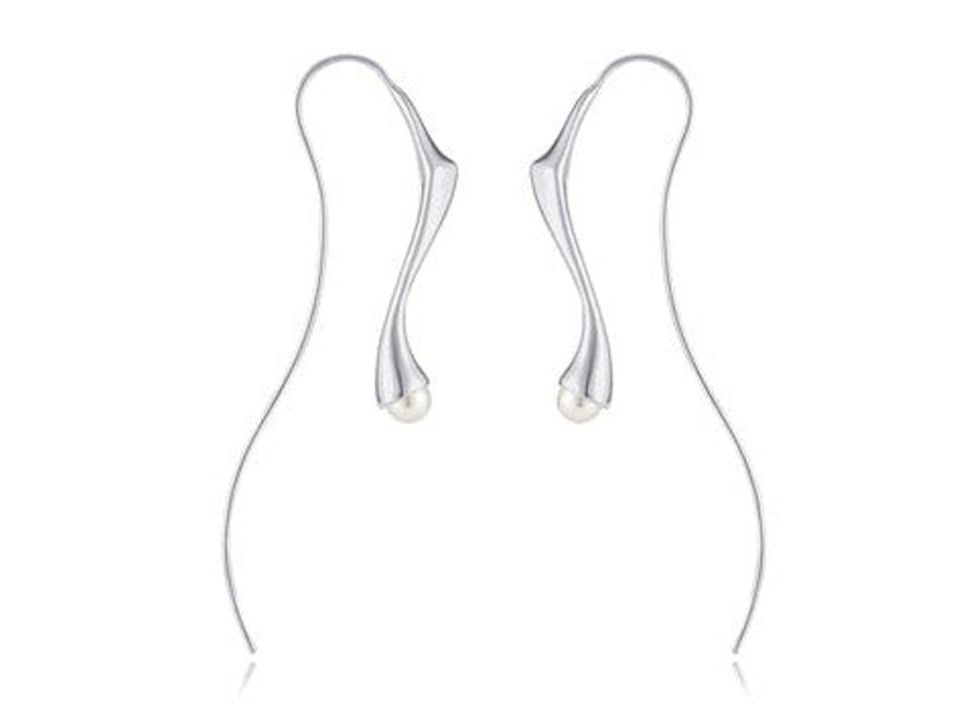 Costume Jewelry HERADI | Heradi Wave 020 Earrings Silver