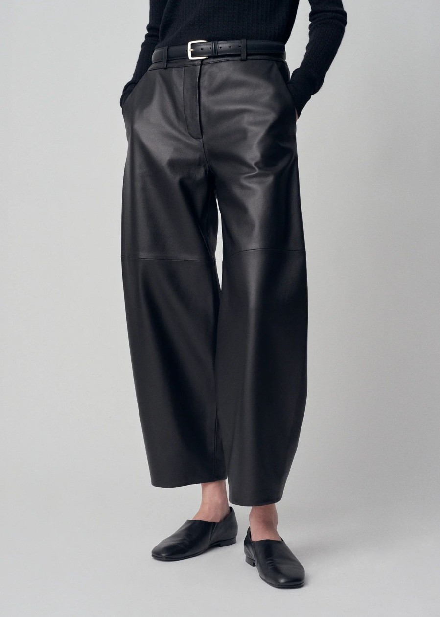 Bottoms CO | Co Curved Leather Trouser