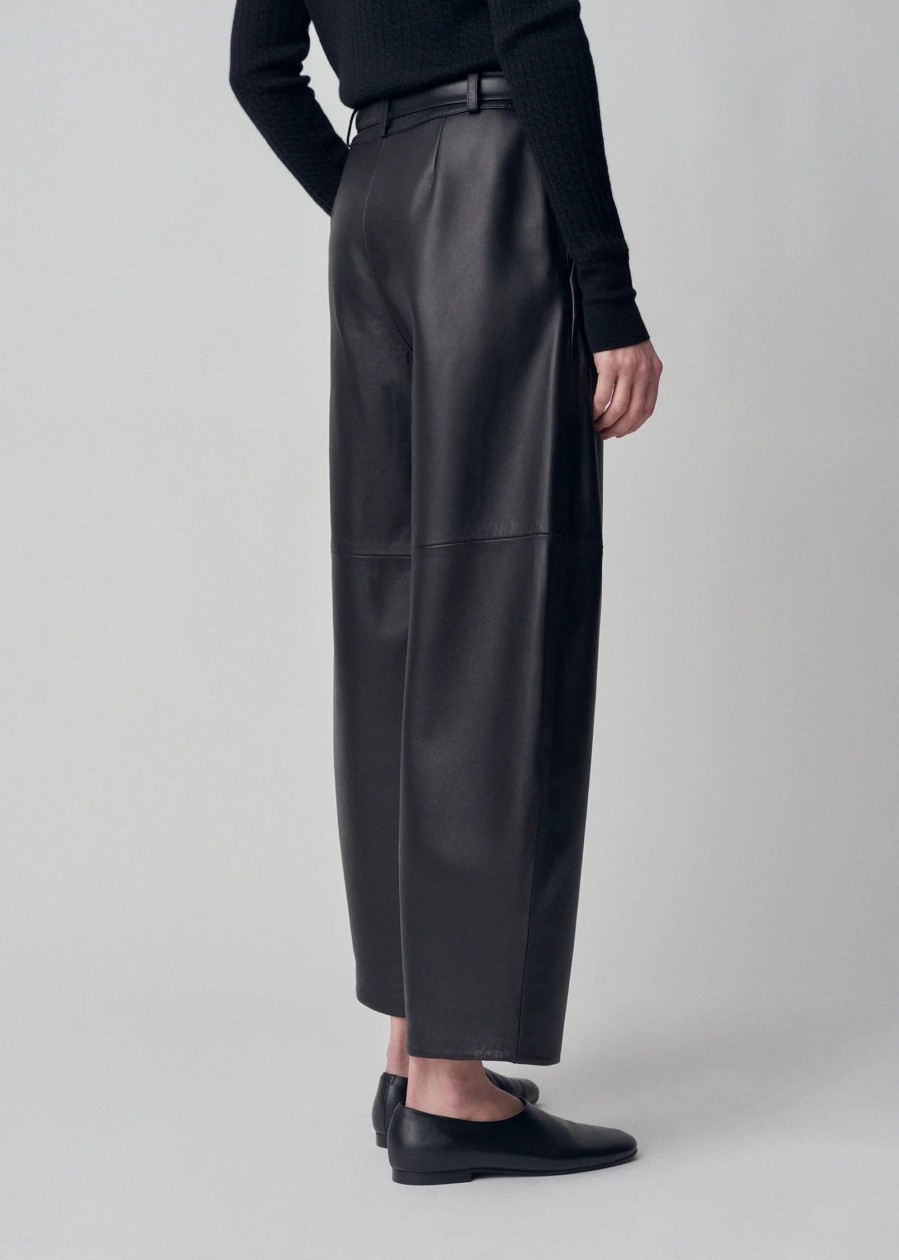 Bottoms CO | Co Curved Leather Trouser