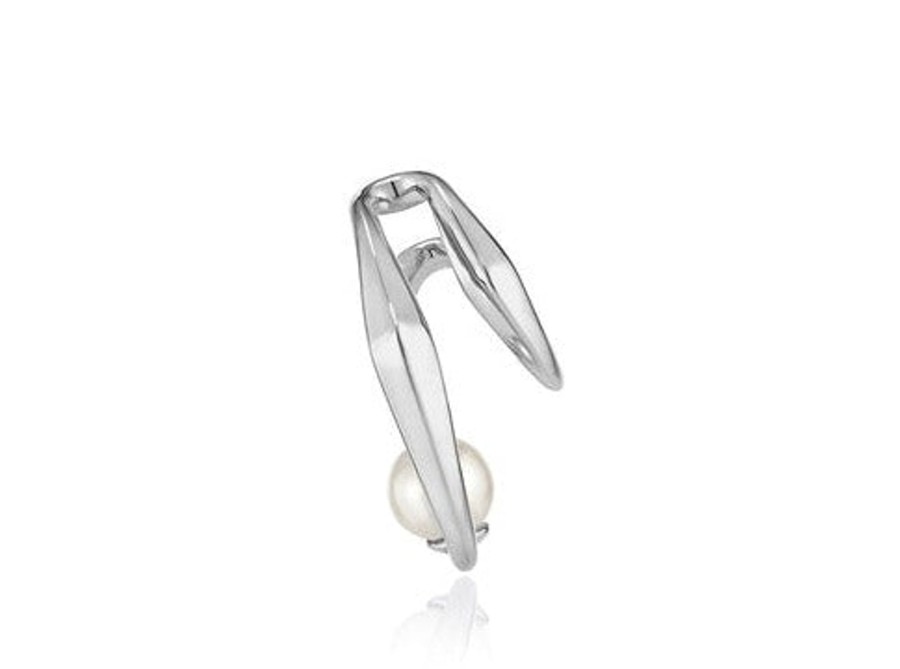 Costume Jewelry HERADI | Heradi Wave 052 Ear Cuff Silver